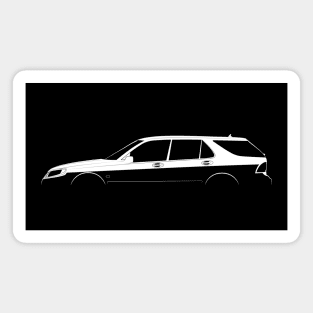 Saab 9-5 SportCombi (2005) Silhouette Magnet